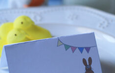 Free Printable Easter Place Cards – Cooking Up Cottage throughout Free Easter Place Card Printables
