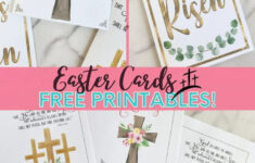 Free Printable Religious Easter Card (3 Designs!) throughout Christian Easter Cards Printable Free