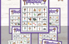Free Religious Easter Bingo Printable! in Free Printable Christian Easter Bingo Cards