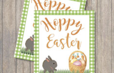 Hoppy Easter Printable Tags inside Hoppy Easter Card Printable