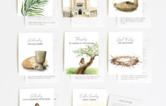Lds Holy Week Study Cards | Printable Easter Story | Lds Easter in Easter Card Printable Lds