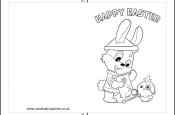 Black and White Printable Easter Cards