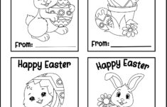 Printable Easter Cards For Kids with regard to Black And White Printable Easter Cards