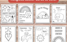 Printable Easter Cards To Color | Religious Easter Cards throughout Printable Religious Easter Cards To Make