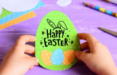 Printable Easter Egg Card regarding Easter Egg Printable Cards