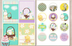 The Cherry On Top: Free Easter Printables Stickers A Template And within Free Printable Easter Card Toppers